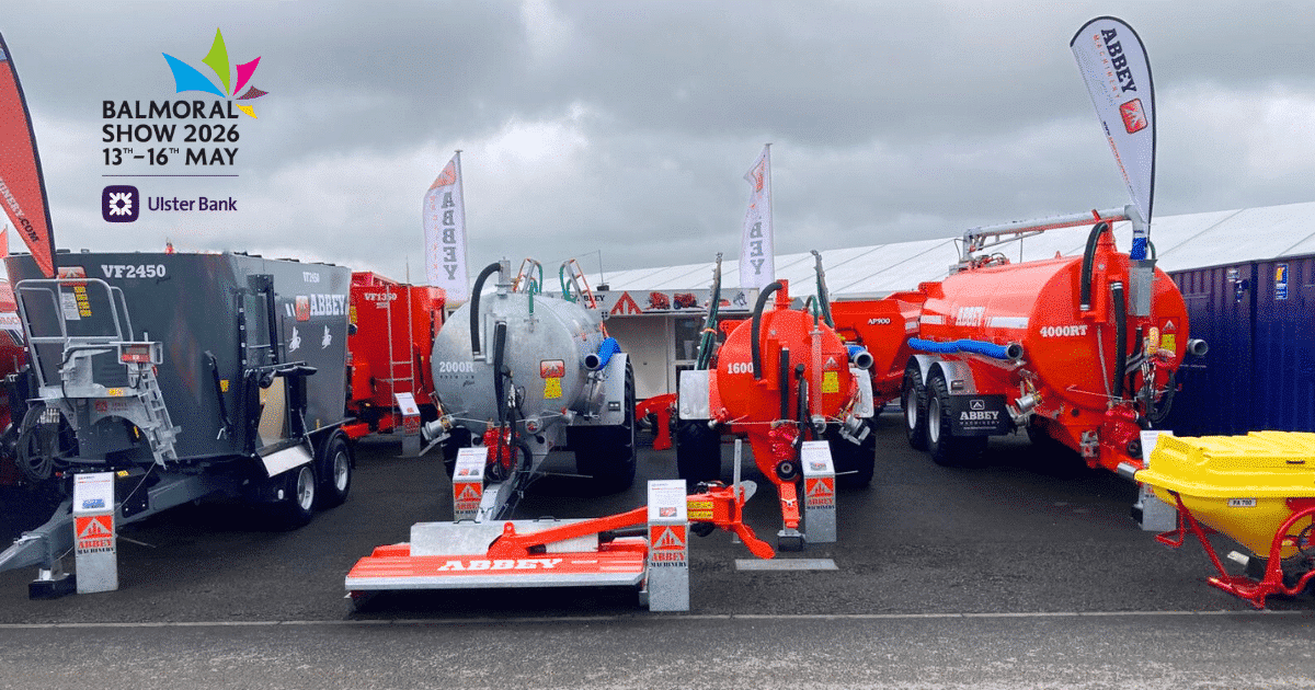 Abbey Machinery Returns to the Balmoral Show with New Machinery for 2026 See the Latest Abbey Innovations at Stand F1